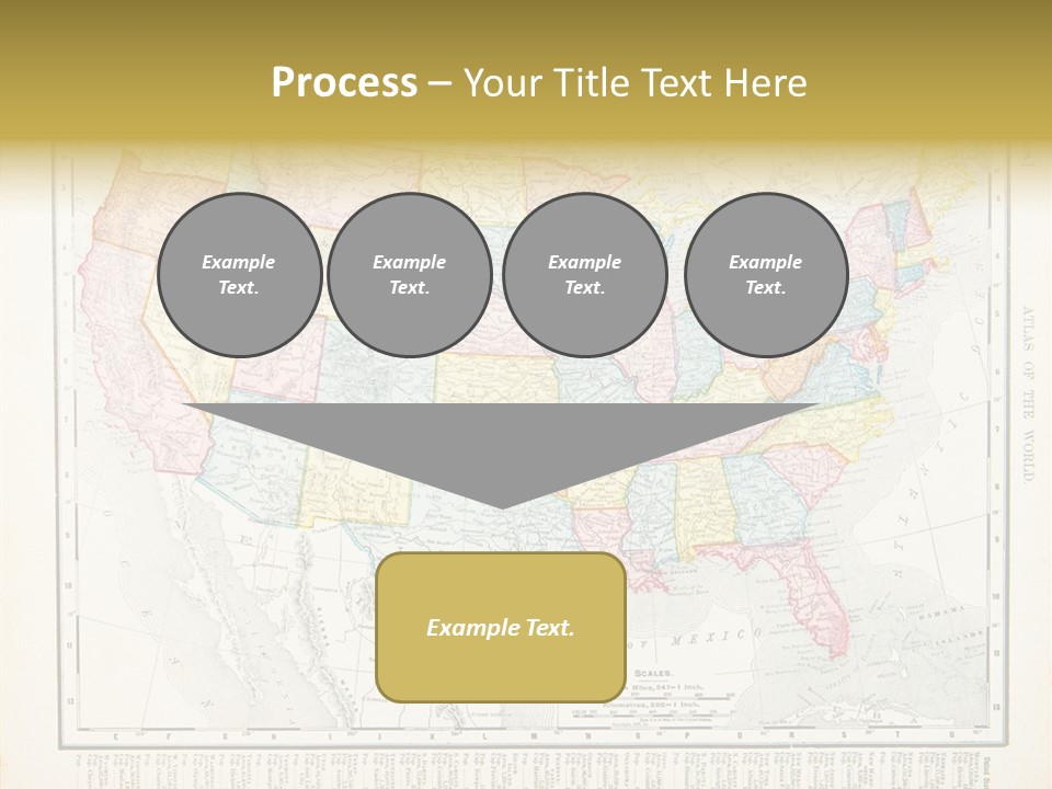 Antique Atlantic Ocean Ephemera PowerPoint Template