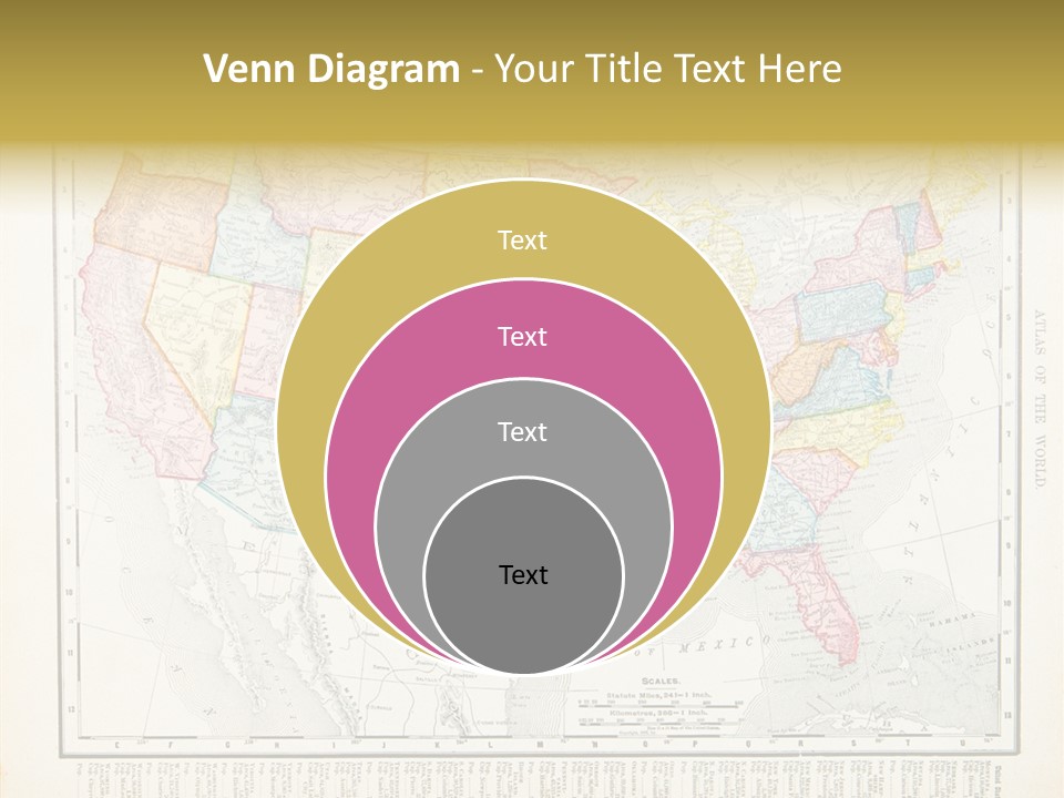 Antique Atlantic Ocean Ephemera PowerPoint Template
