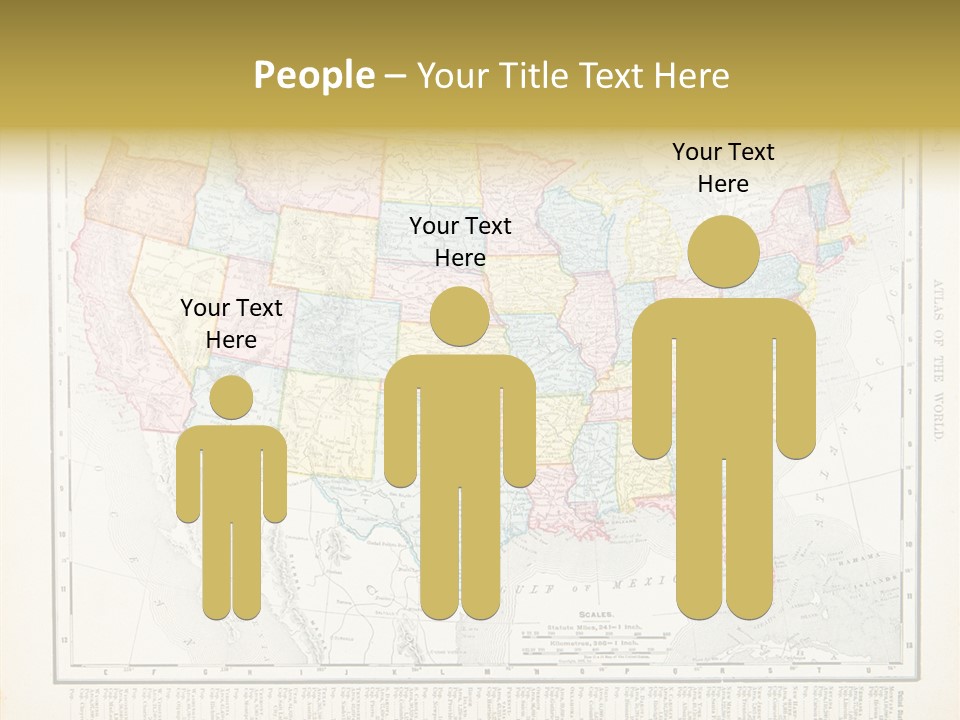 Antique Atlantic Ocean Ephemera PowerPoint Template