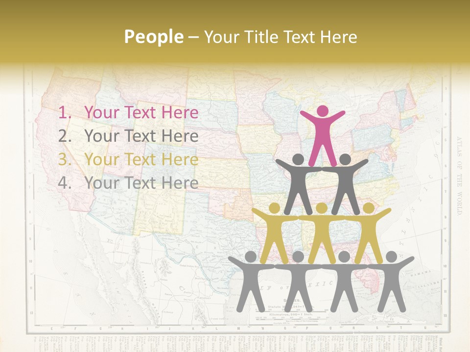 Antique Atlantic Ocean Ephemera PowerPoint Template