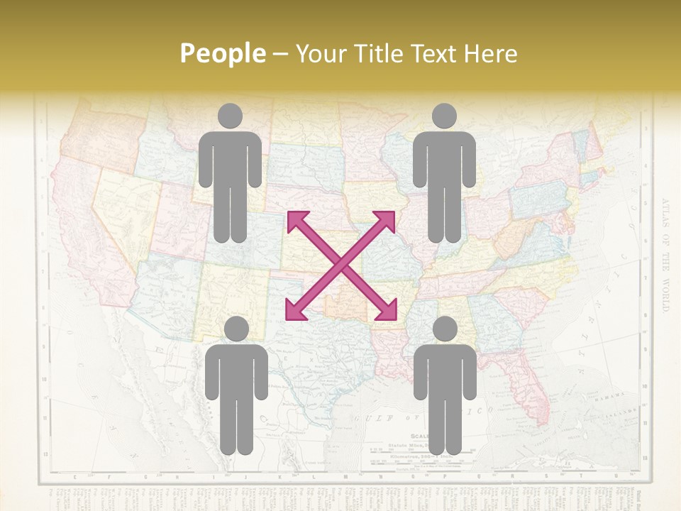 Antique Atlantic Ocean Ephemera PowerPoint Template