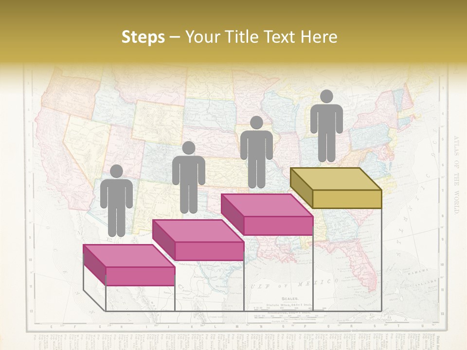 Antique Atlantic Ocean Ephemera PowerPoint Template