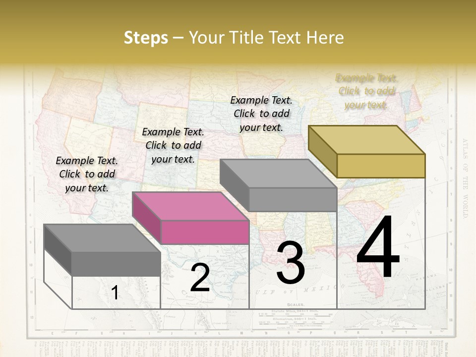 Antique Atlantic Ocean Ephemera PowerPoint Template