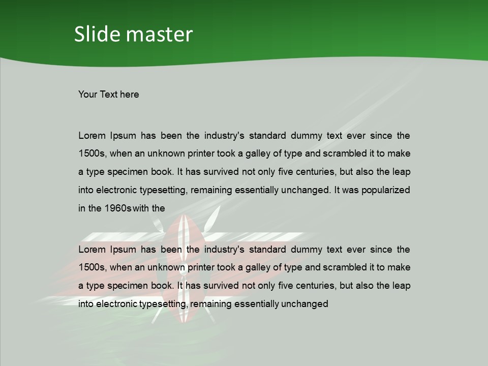 Kenyan Travel Colors PowerPoint Template