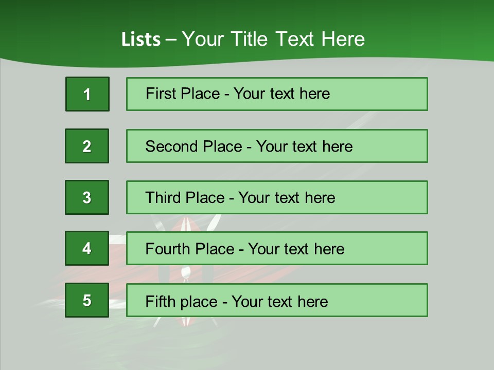 Kenyan Travel Colors PowerPoint Template
