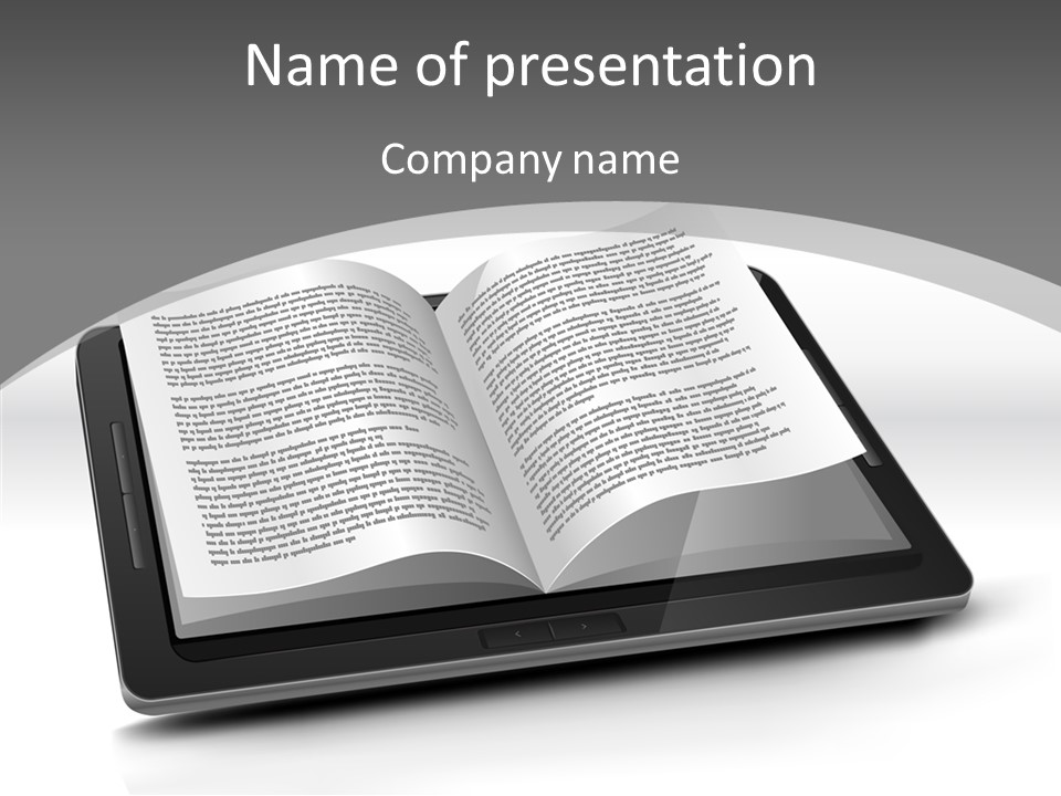 Page Text Internet PowerPoint Template