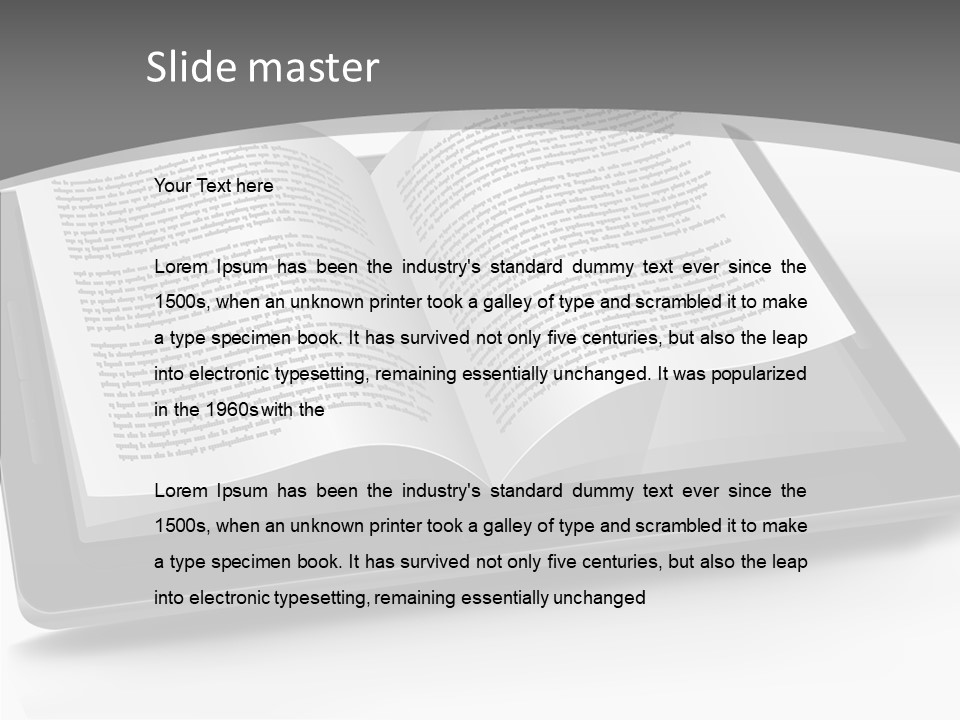 Page Text Internet PowerPoint Template