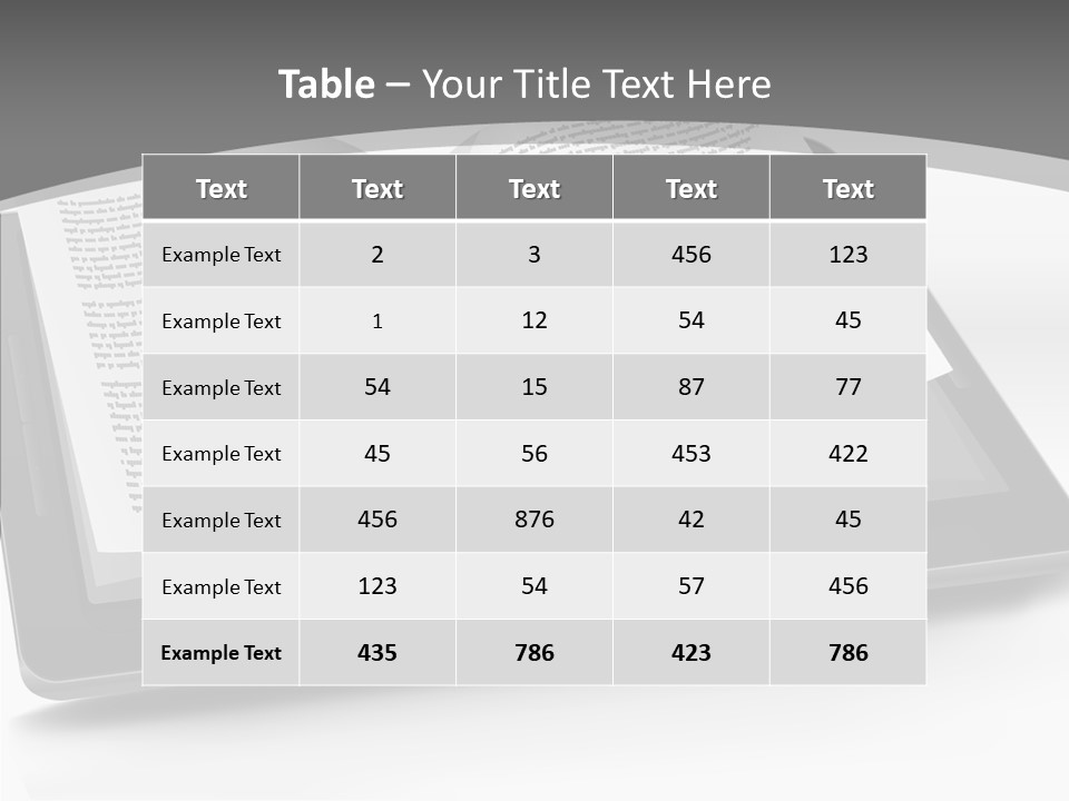 Page Text Internet PowerPoint Template