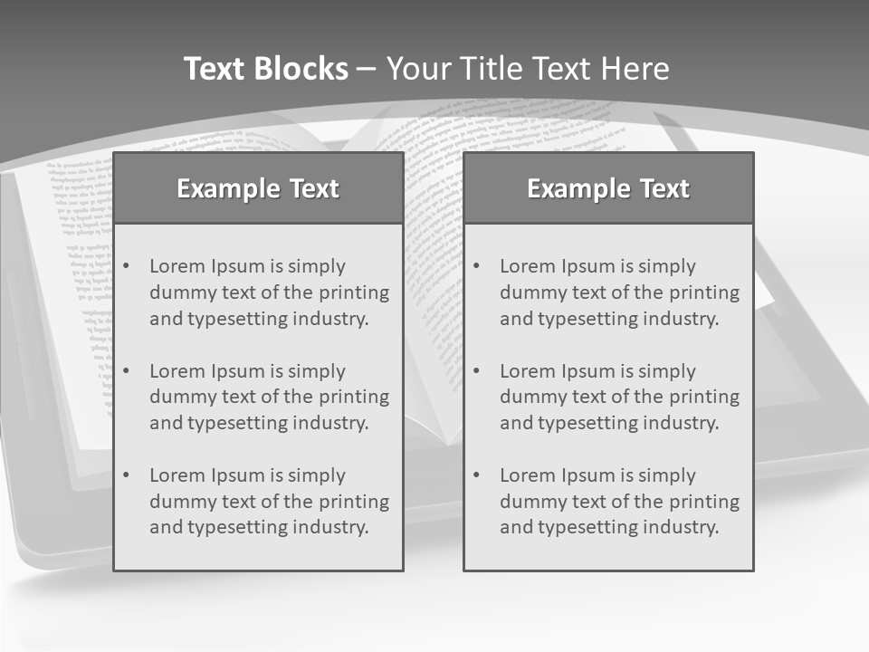 Page Text Internet PowerPoint Template