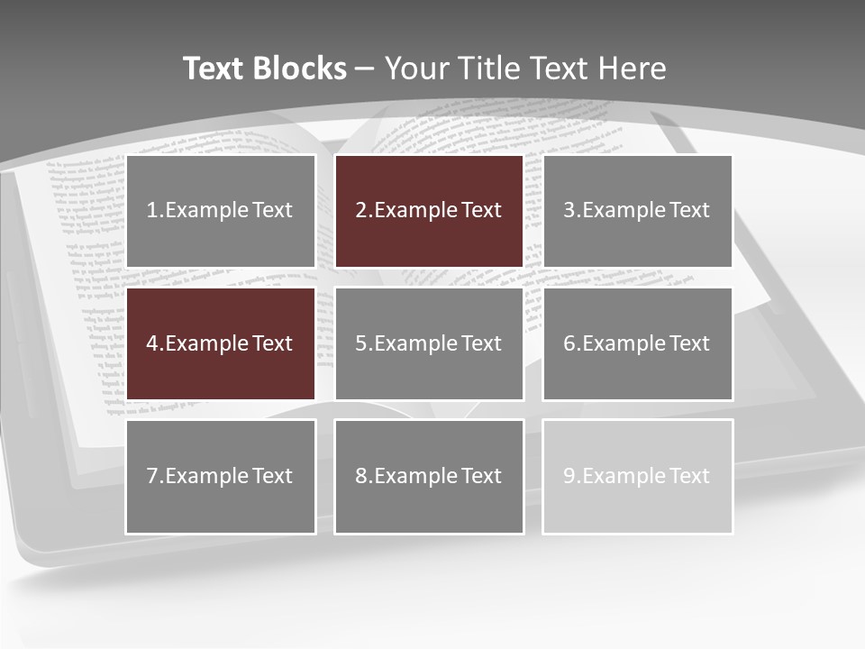 Page Text Internet PowerPoint Template