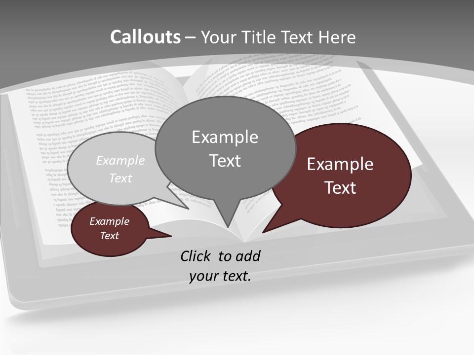 Page Text Internet PowerPoint Template