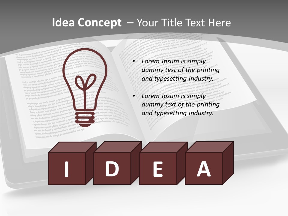 Page Text Internet PowerPoint Template