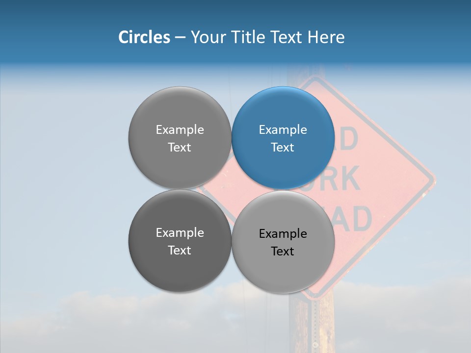 Work Sign Outdoors PowerPoint Template