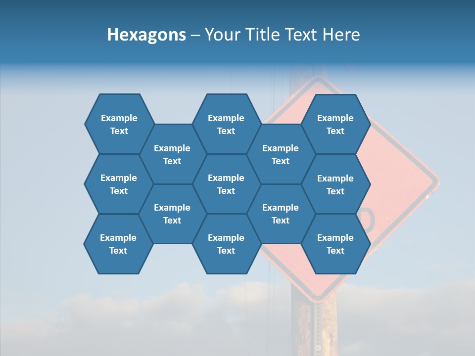 Work Sign Outdoors PowerPoint Template