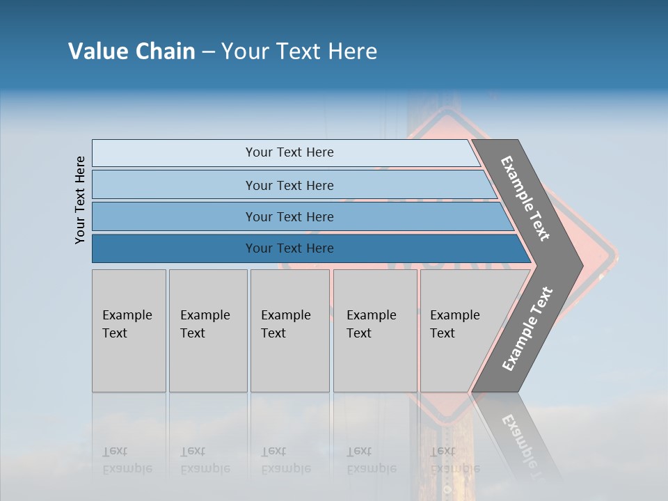 Work Sign Outdoors PowerPoint Template
