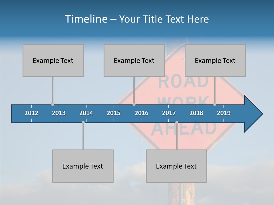 Work Sign Outdoors PowerPoint Template