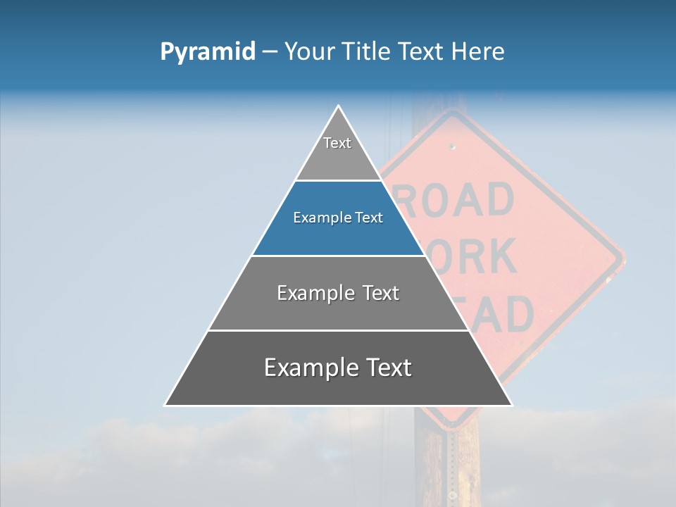 Work Sign Outdoors PowerPoint Template