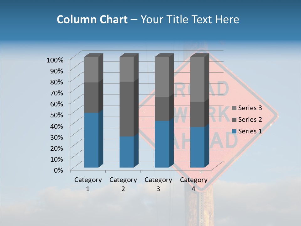 Work Sign Outdoors PowerPoint Template