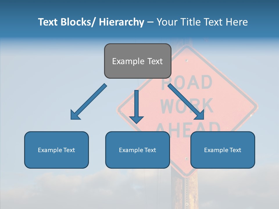Work Sign Outdoors PowerPoint Template