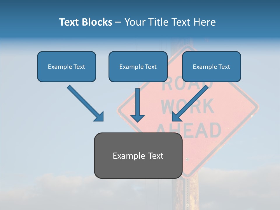 Work Sign Outdoors PowerPoint Template