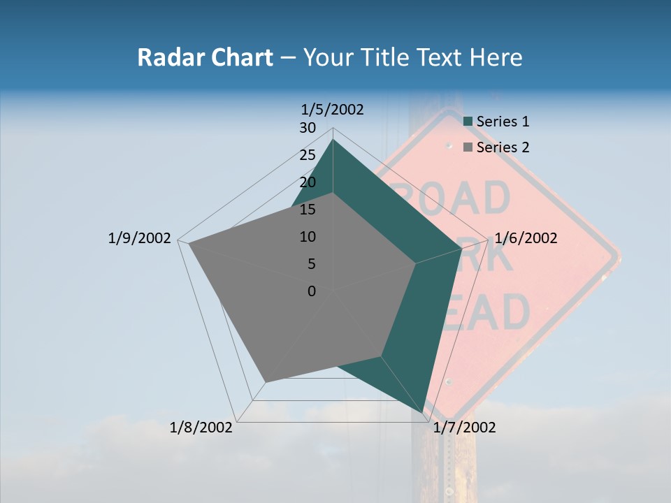 Work Sign Outdoors PowerPoint Template
