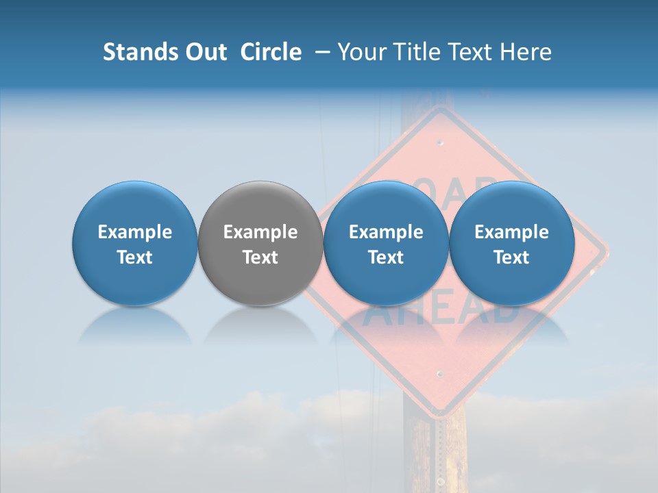 Work Sign Outdoors PowerPoint Template