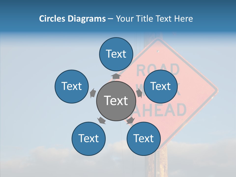 Work Sign Outdoors PowerPoint Template