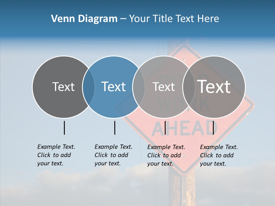 Work Sign Outdoors PowerPoint Template