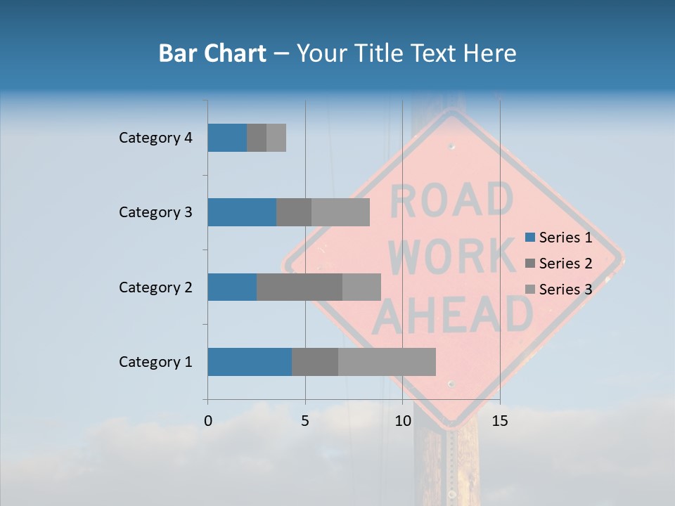 Work Sign Outdoors PowerPoint Template