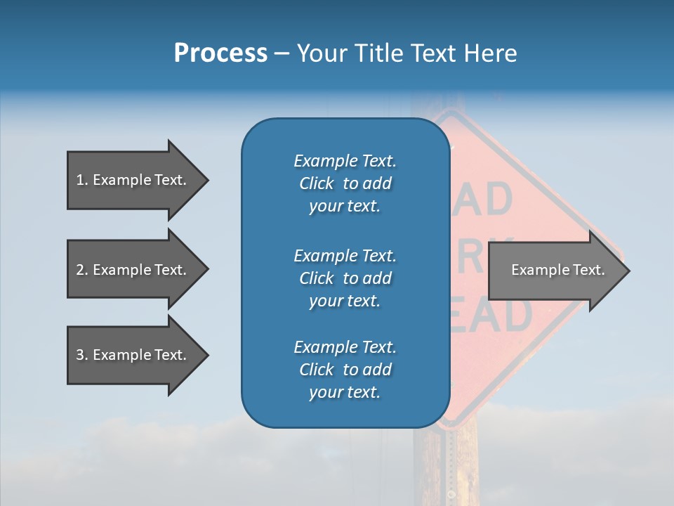 Work Sign Outdoors PowerPoint Template