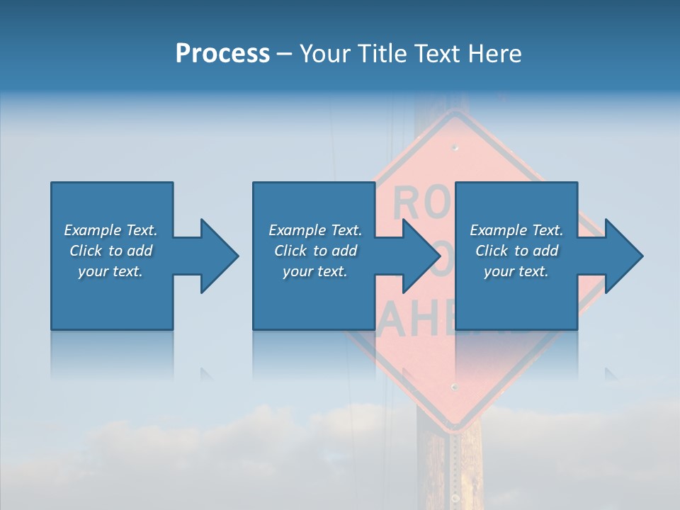 Work Sign Outdoors PowerPoint Template