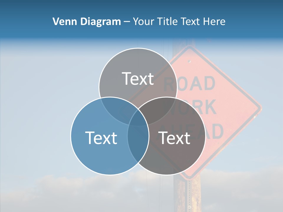Work Sign Outdoors PowerPoint Template