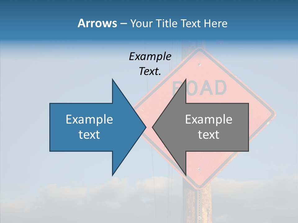 Work Sign Outdoors PowerPoint Template