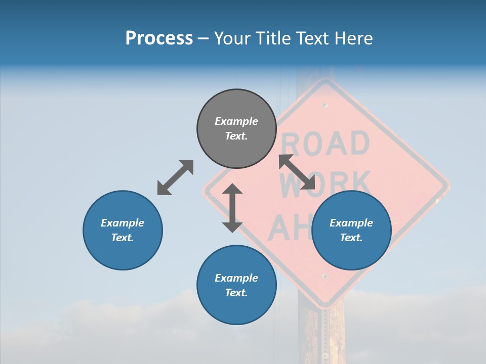 Work Sign Outdoors PowerPoint Template