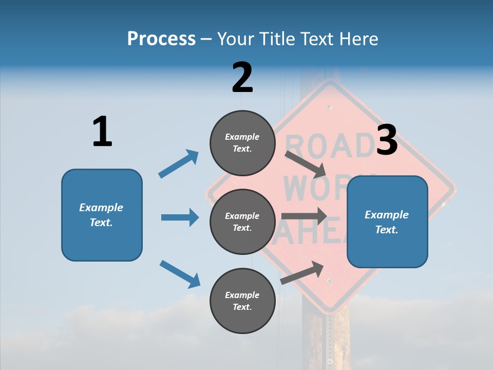 Work Sign Outdoors PowerPoint Template