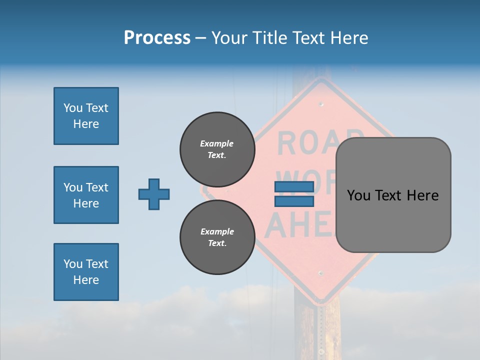 Work Sign Outdoors PowerPoint Template