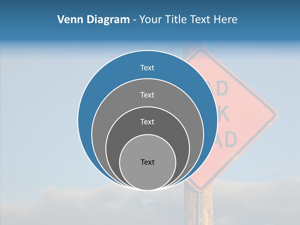 Work Sign Outdoors PowerPoint Template