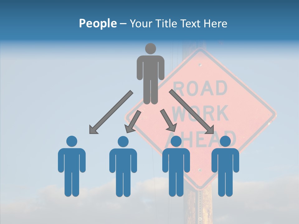 Work Sign Outdoors PowerPoint Template