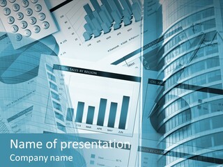 Office Paper Profit PowerPoint Template