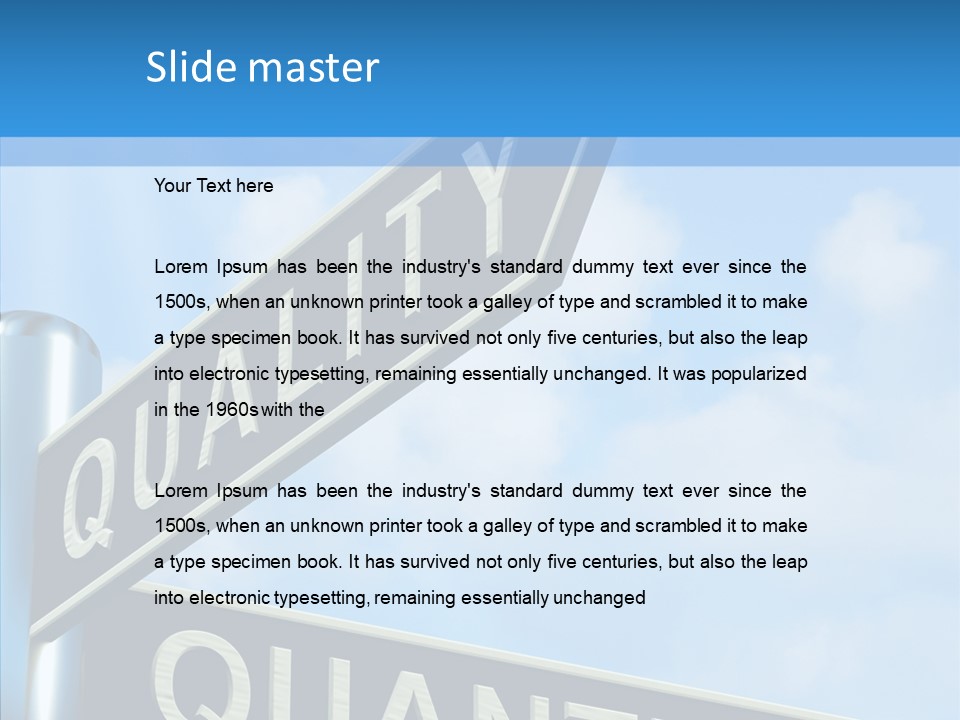 Design Excellent Satisfaction PowerPoint Template