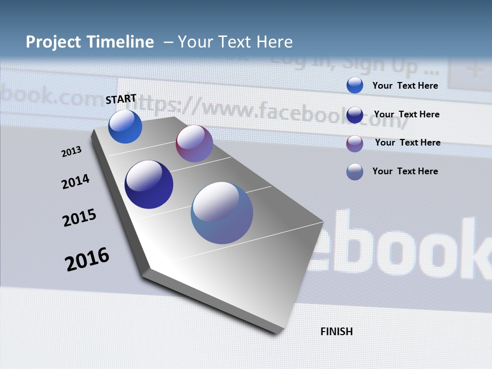Timeline Internet Web PowerPoint Template