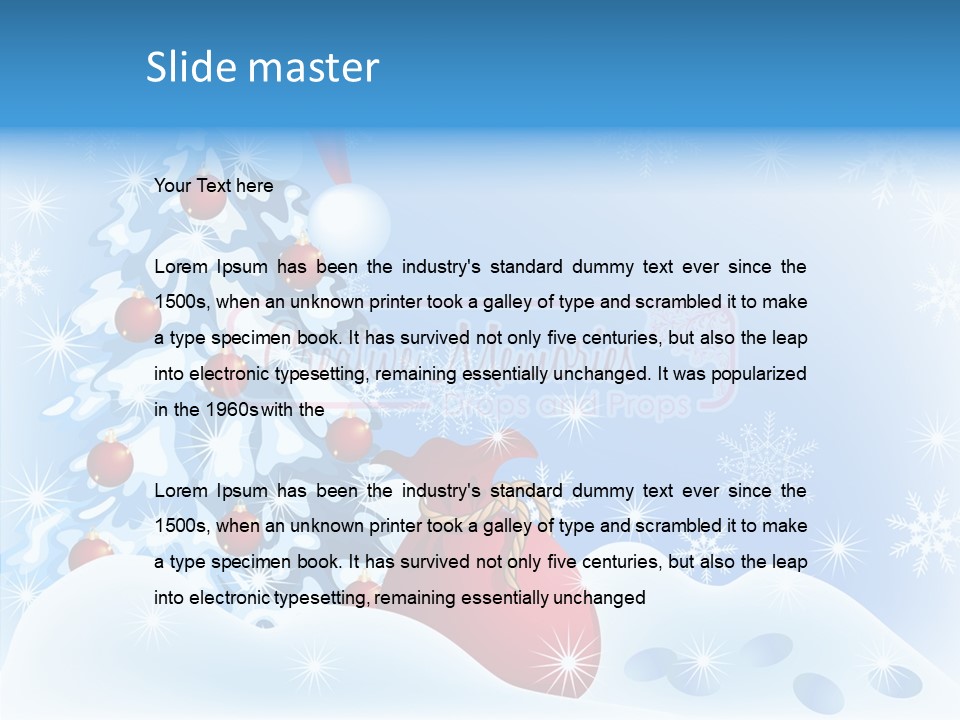 Fir Branch Rope PowerPoint Template