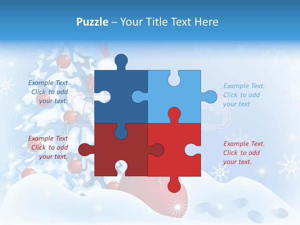 Fir Branch Rope PowerPoint Template