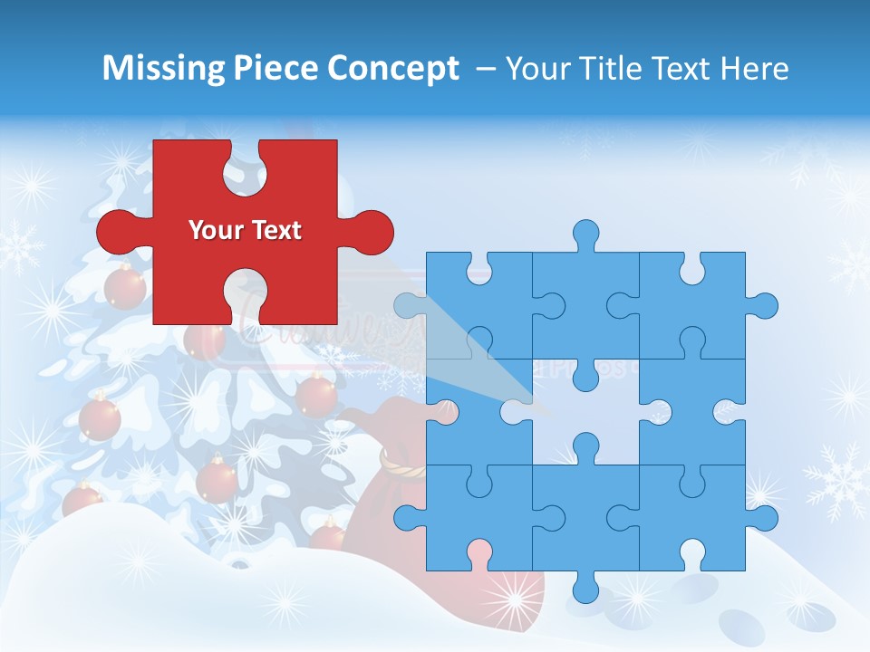 Fir Branch Rope PowerPoint Template