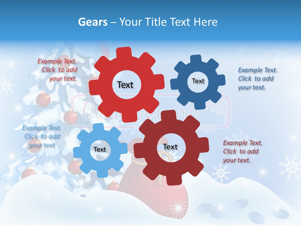 Fir Branch Rope PowerPoint Template