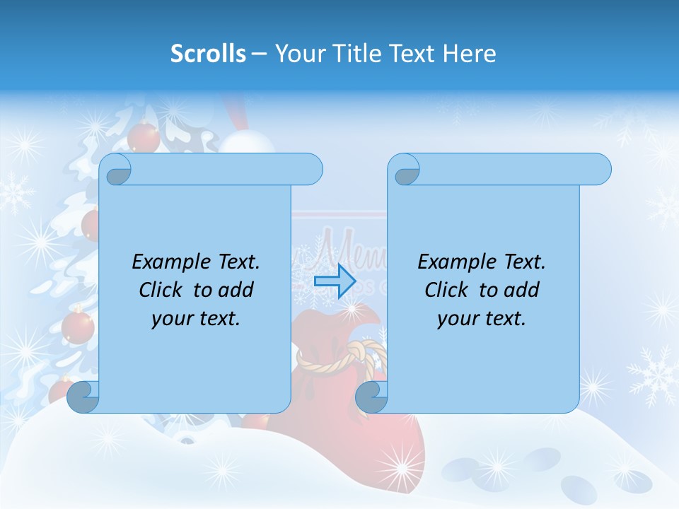Fir Branch Rope PowerPoint Template