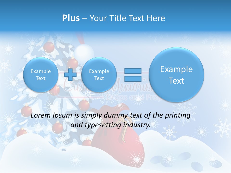 Fir Branch Rope PowerPoint Template
