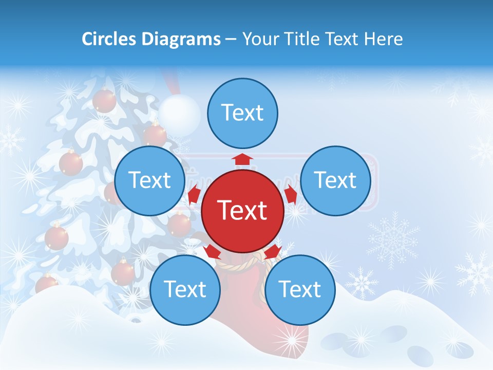 Fir Branch Rope PowerPoint Template
