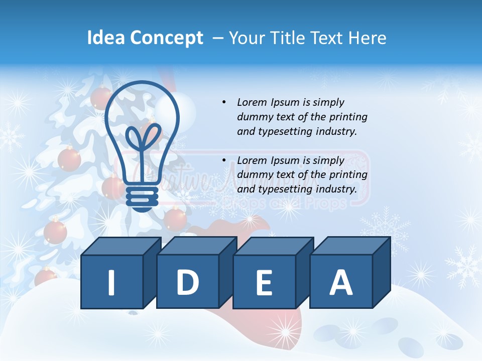 Fir Branch Rope PowerPoint Template