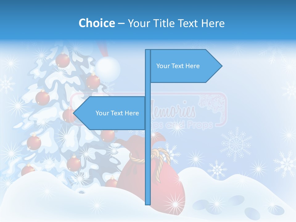 Fir Branch Rope PowerPoint Template